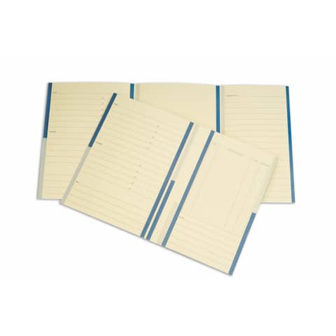 Cartelline a 2 lembi 4Pro A4 in carta schedografica 270 g/m² dorso 3 cm blu conf. da 20 pezzi - 7015 01
